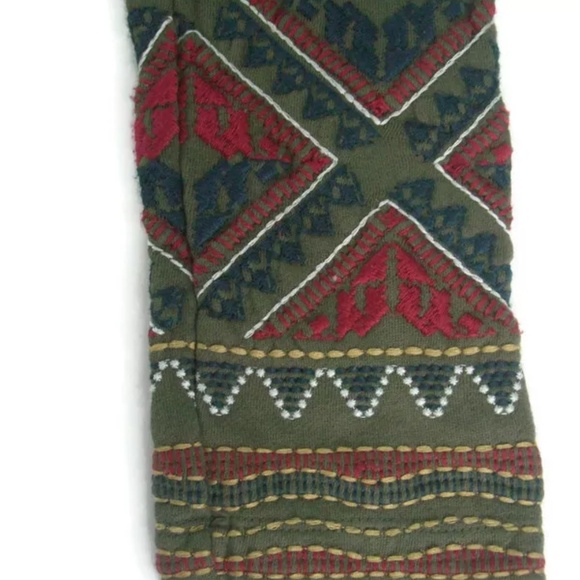 Johnny Was JW Los Angeles Womens Embroidered Cardigan Jacket Cotton Small Green - Picture 6 of 10